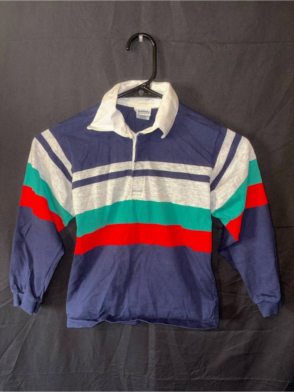 Vintage 1980s Carter's Striped Rugby Shirt